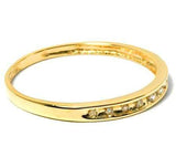 BRILLIANT 0.04 CT GENUINE DIAMOND 10K SOLID YELLOW GOLD RING - Wholesalekings.com