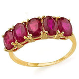 BRILLIANT ! 3.40 CARAT AFRICAN RUBY 10KT SOLID GOLD BAND RING - Wholesalekings.com
