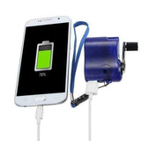 CCN New USB Travel Emergency Phone Charger Dynamo Hand Manual Charger Blue - Wholesalekings.com