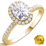 (CERTIFICATE REPORT) 1.30 CT DIAMOND MOISSANITE 18KT SOLID GOLD ENGAGEMENT RING wholesalekings wholesale silver jewelry