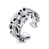 CLASSIC BRAND NEW TITANIUM RETRO STYLE MENS RING (11mm wide) - Wholesalekings.com