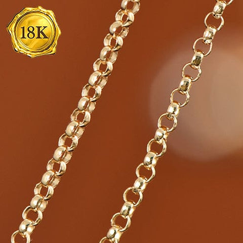 Copy of 18 INCHES 0.67 GM 18KT SOLID YELLOW GOLD ROPE CHAIN wholesalekings wholesale silver jewelry