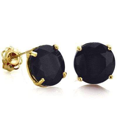 DAZZLING CARAT TW (2 PCS) GENUINE BLACK SAPPHIRE
