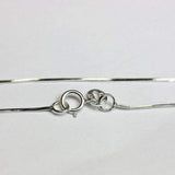 DAZZLING !  WHITE GOLD PLATED 925 STERLING SILVER SNAKE CHAIN- 22 INCHES - Wholesalekings.com