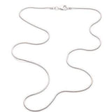 DAZZLING !  WHITE GOLD PLATED 925 STERLING SILVER SNAKE CHAIN- 22 INCHES - Wholesalekings.com