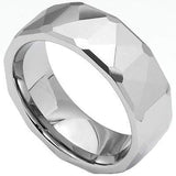 DIAMOND FACETED CARBIDE TUNGSTEN RING-8mm - Wholesalekings.com