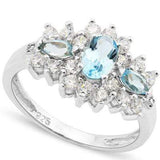 ELITE ! 1 CARAT BABY SWISS BLUE TOPAZ 925 STERLING SILVER RING - Wholesalekings.com