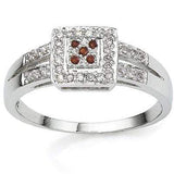 EXCLUSIVE 0.02 CT RED DIAMOND CRAFTED IN PLATINUM OVER 0.925 STERLING SILVER RING - Wholesalekings.com