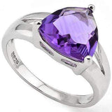 EXQUISITE 3.00 CT AMETHYST PLATINUM OVER 0.925 STERLING SILVER RING - Wholesalekings.com