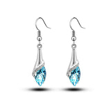 Gifts Sales MODA Elegant Luxury Design New Fashion  Gold Filled Colorful Austrian Crystal Drop Jewelry Sets Women - Wholesalekings.com
