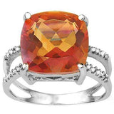 GLAMOROUS 6.41 CARAT TW (3 PCS) AZOTIC GEMSTONE & GENUINE DIAMOND PLATINUM OVER 0.925 STERLING SILVER RING - Wholesalekings.com