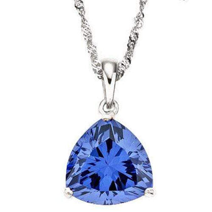 IRRESISTIBLE ! 1/2 CARAT LAB TANZANITE 10KT SOLID GOLD PENDANT - Wholesalekings.com