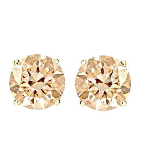 LIMITED ITEM ! 0.78 CT SPARKLING CHOCOLATE DIAMOND 10KT SOLID GOLD EARRINGS STUD wholesalekings wholesale silver jewelry