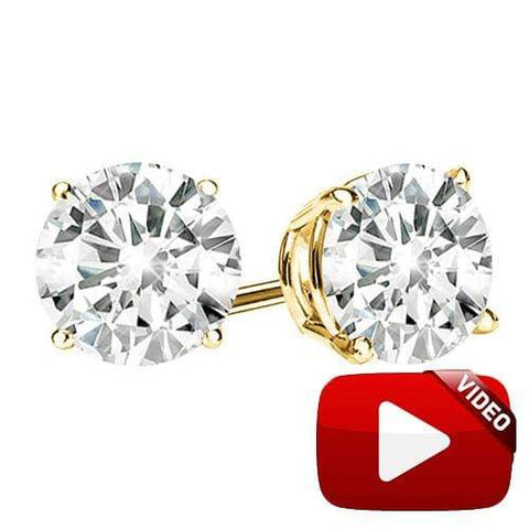 LIMITED ITEM ! 2/3 CT SPARKLING CHOCOLATE DIAMOND 10KT SOLID GOLD EARRINGS STUD wholesalekings wholesale silver jewelry