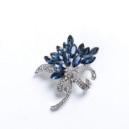 MARVELOUS ! 18K GOLD PLATED GERMAN SILVER BROOCH - Wholesalekings.com