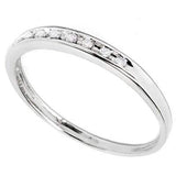 MESMERIZING 0.04 CT GENUINE DIAMOND 10K SOLID WHITE GOLD RING - Wholesalekings.com