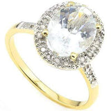 PRECIOUS 2.00 CT AQUAMARINE & 28 PCS WHITE DIAMOND 10K SOLID YELLOW GOLD RING - Wholesalekings.com