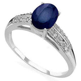 PRETTY 1.654 CARAT TW (13 PCS) CHANTHABURI BLUE SAPPHIRE & GENUINE DIAMOND 10K S - Wholesalekings.com