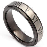 PRICELESS ROMAN NUMERALS LASER ENGRAVED  CARBIDE TUNGSTEN RING - Wholesalekings.com