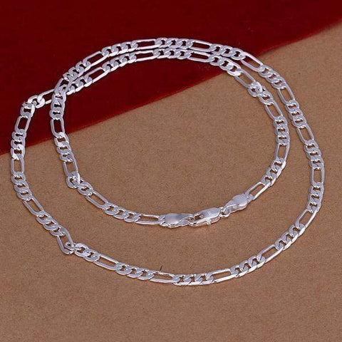 Silver plated chain 20" Italian Necklace Chain - Wholesalekings.com