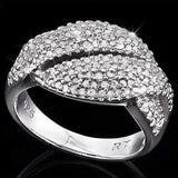 SMASHING ! 1 CARAT (164 PCS) GENUINE DIAMOND 18K GOLD PLATED 925 STERLING SILVER - Wholesalekings.com