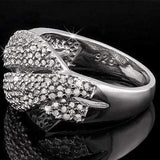 SMASHING ! 1 CARAT (164 PCS) GENUINE DIAMOND 18K GOLD PLATED 925 STERLING SILVER - Wholesalekings.com