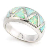 SPLENDID ! 2 2/3 CARAT (7 PCS) CREATED FIRE OPAL 925 STERLING SILVER RING - Wholesalekings.com