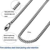 Stainless Steel Link Curb Chain Necklace for Men Women 5mm (3 Pcs a set, 10 sets - Wholesalekings.com