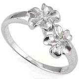 STUNNING PLUMERIA RING WITH 0.925 STERLING SILVER - Wholesalekings.com