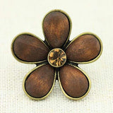 SUPERB ! ANTIQUE FLOWER GERMAN SILVER RING - Wholesalekings.com
