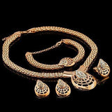 US 14KT Yellow Gold-Plated Fashion Jewelry Set wholesalekings wholesale silver jewelry