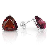 WHOPPING 1 1/5 CARAT GARNET 10KT SOLID GOLD EARRINGS - Wholesalekings.com